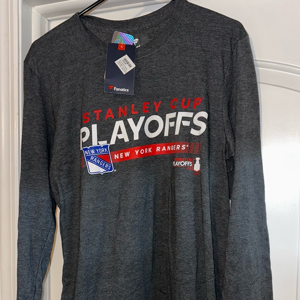 New York Rangers 2022 Stanley Cup Playoffs Fanatics Long Sleeve T-Shirt Medium